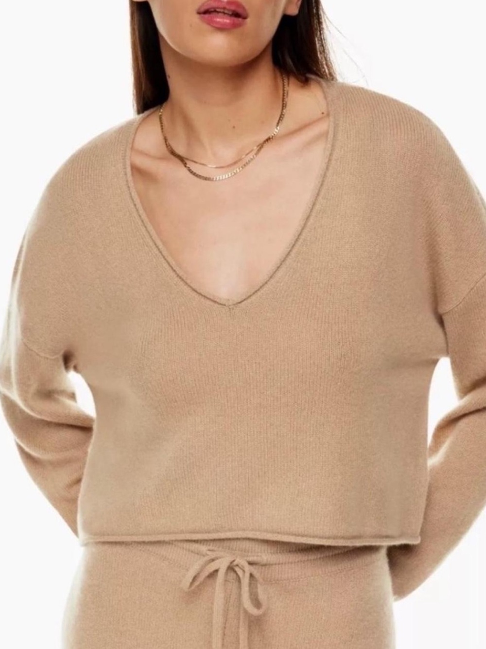 The Group by Babaton LUXE CASHMERE V-NECK SWEATER - Picture 5 of 10